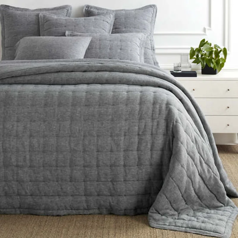 Lush Linen Puff- Black, 2 Sizes
