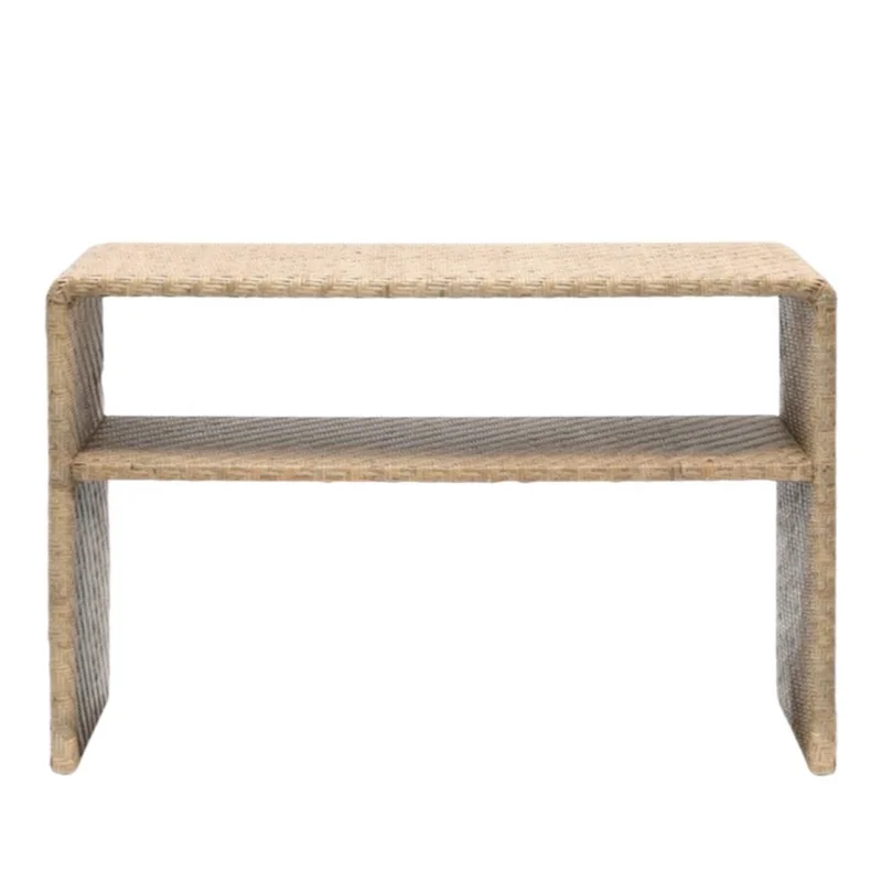 Lynette Console Table-Natural, 48"L x 12"W x 31"H