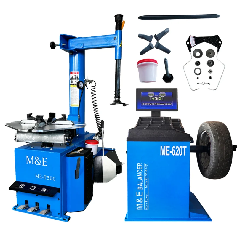 M&E ME-T500 & ME-B620 Tire Machine and Tire Balancer Combo