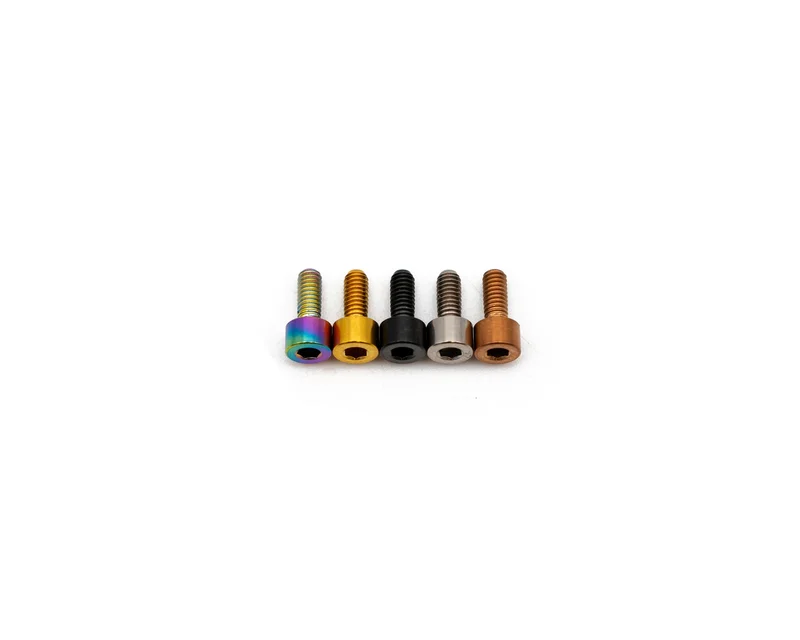 M2.5x6mm - Capped Head - Titanium Rainbow Oil Slick