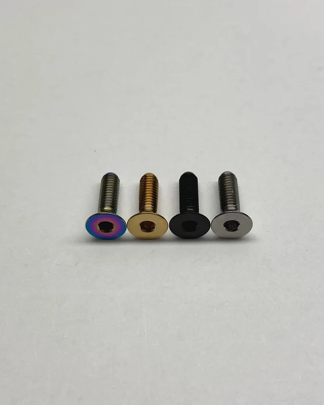 M3x10mm - Countersunk Head - Titanium Rainbow Oil Slick