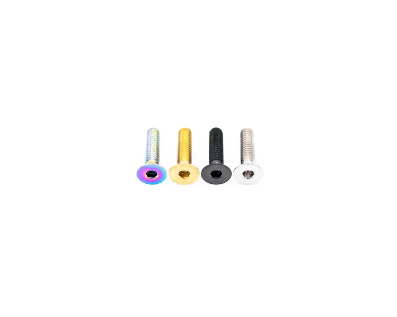 M3x12mm - Countersunk Head - Titanium Rainbow Oil Slick