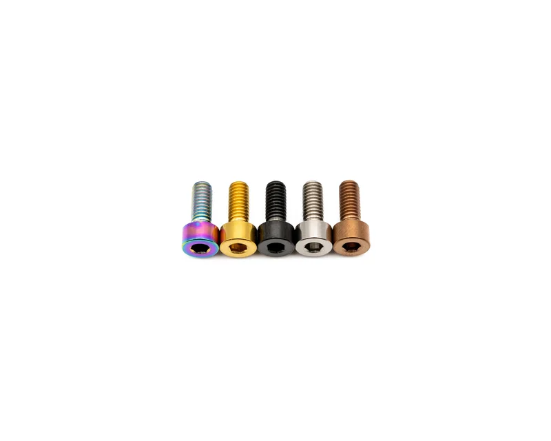 M4x10mm - Capped Head - Titanium Rainbow Oil Slick