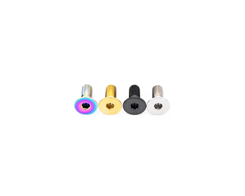M4x10mm - Countersunk Head - Titanium Rainbow Oil Slick