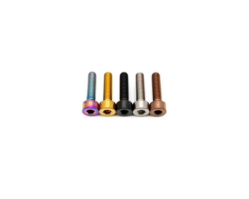 M4x16mm - Capped Head - Titanium Rainbow Oil Slick