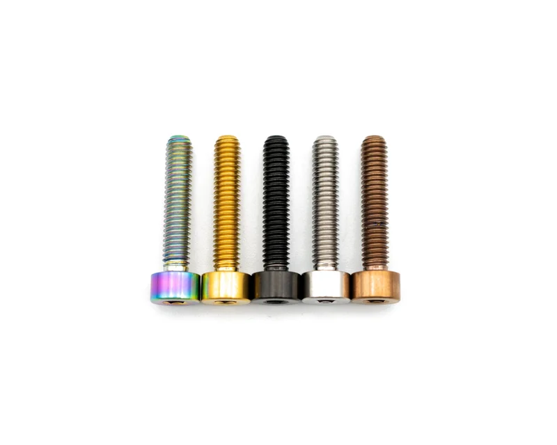 M4x20mm - Capped Head - Titanium Rainbow Oil Slick