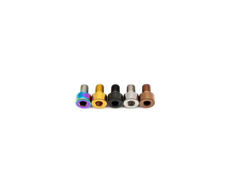 M4x6mm - Capped Head - Titanium Rainbow Oil Slick
