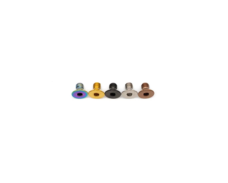 M4x6mm - Countersunk Head - Titanium Rainbow Oil Slick