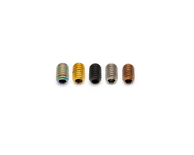 M4x6mm - Grub/Set Screw - Titanium Rainbow Oil Slick