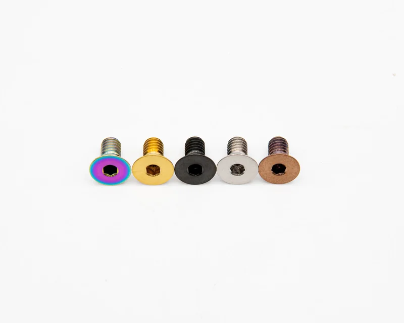 M4x8mm - Countersunk Head - Titanium Rainbow Oil Slick