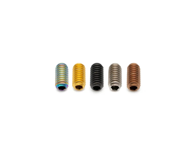 M4x8mm - Grub/Set Screw - Titanium Rainbow Oil Slick