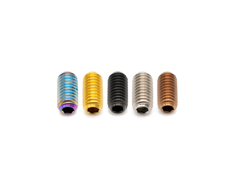 M5x10mm - Grub/Set Screw - Titanium Rainbow Oil Slick