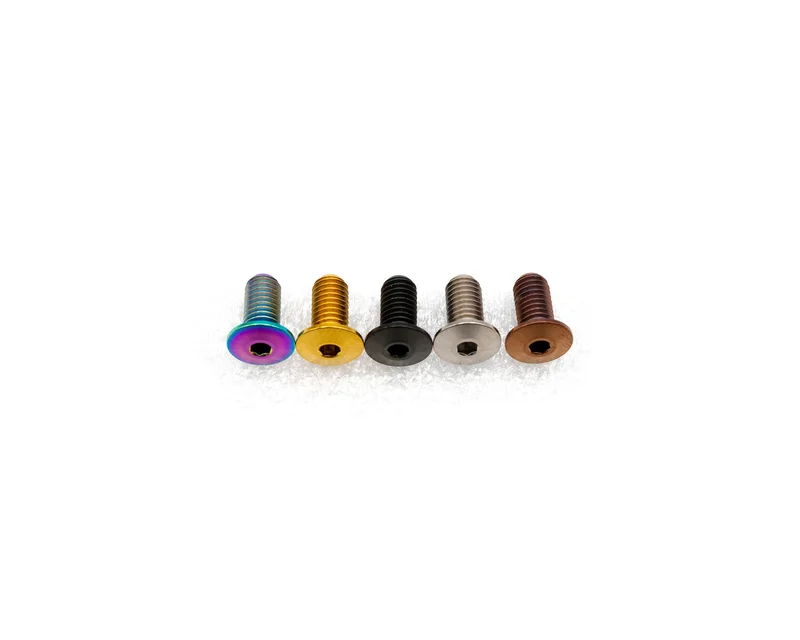 M5x10mm - Low Profile Head - Titanium Rainbow Oil Slick
