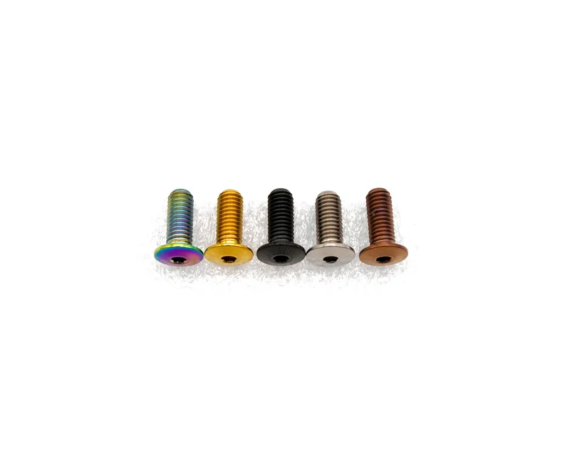 M5x12mm - Low Profile Head - Titanium Rainbow Oil Slick