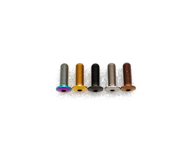 M5x15mm - Low Profile Head - Titanium Rainbow Oil Slick
