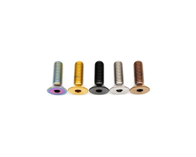 M5x16mm - Countersunk Head - Titanium Rainbow Oil Slick