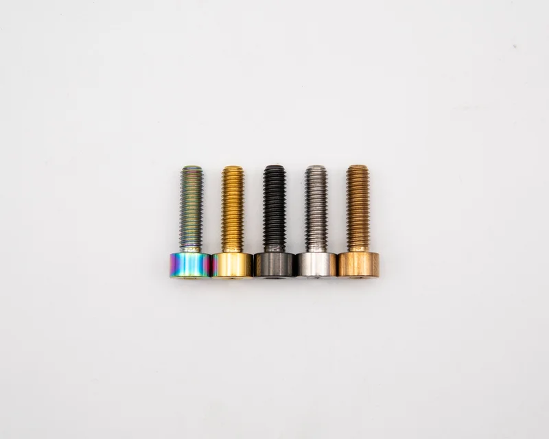 M5x18mm - Capped Head - Titanium Rainbow Oil Slick