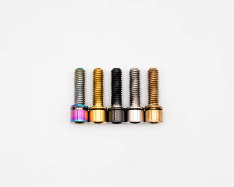 M5x18mm - Narrow Capped Head - Titanium Rainbow Oil Slick