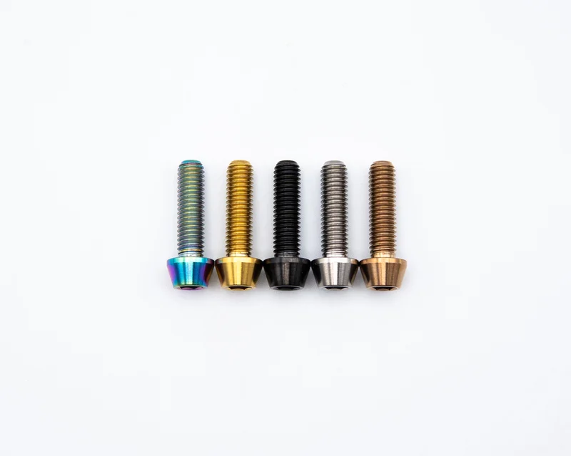 M5x18mm - Tapered Head - Titanium Rainbow Oil Slick
