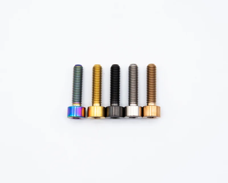 M5x20mm - Capped Head - Titanium Rainbow Oil Slick