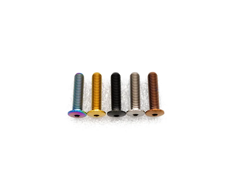 M5x20mm - Low Profile Head - Titanium Rainbow Oil Slick