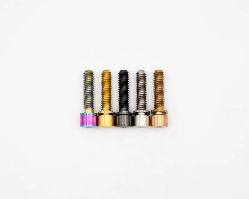 M5x20mm - Narrow Capped Head - Titanium Rainbow Oil Slick