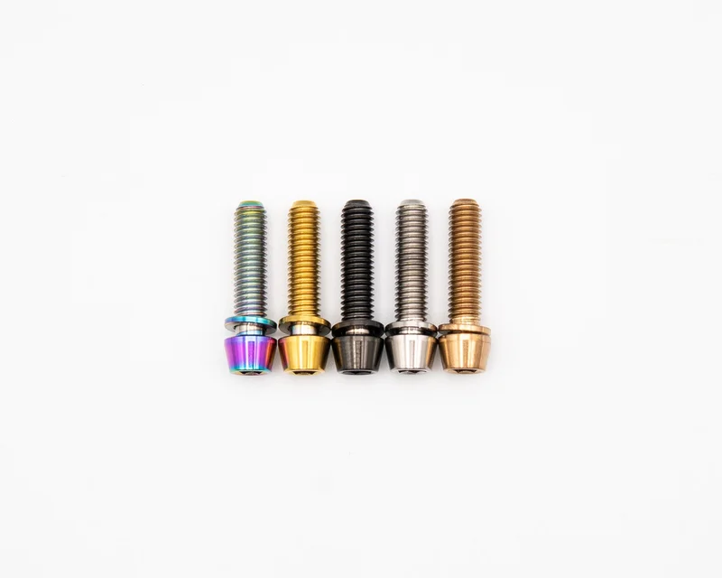 M5x20mm - Narrow Tapered Head - Titanium Rainbow Oil Slick