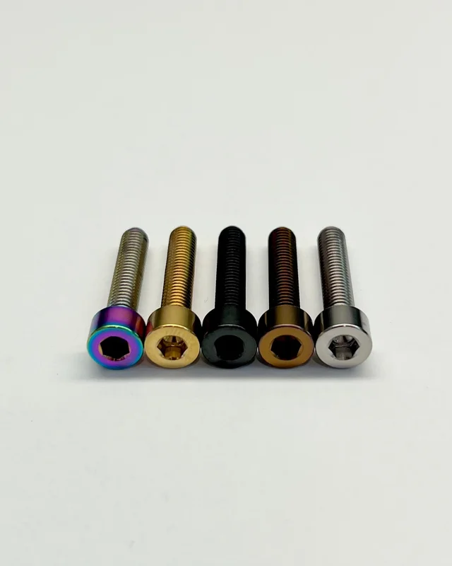 M5x25mm - Capped Head - Titanium Rainbow Oil Slick