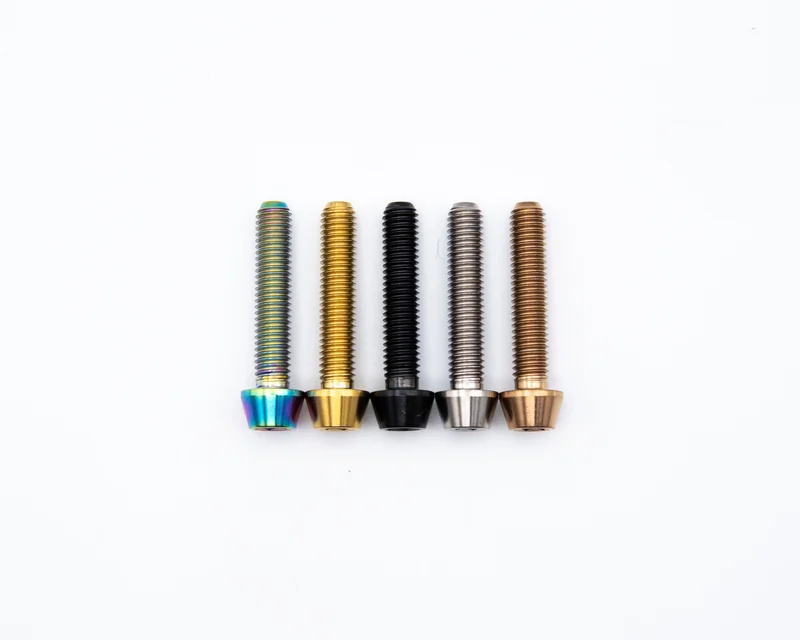 M5x25mm - Tapered Head - Titanium Rainbow Oil Slick