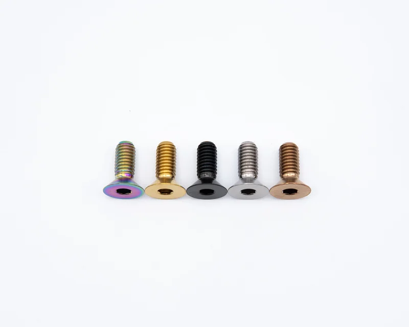 M6x15mm - Countersunk Head - Titanium Rainbow Oil Slick