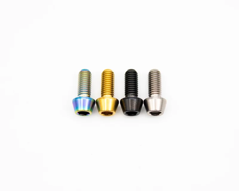M6x16mm - Tapered Head - Titanium Rainbow Oil Slick