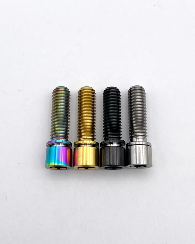 M6x20mm - Narrow Capped Head - Titanium Rainbow Oil Slick