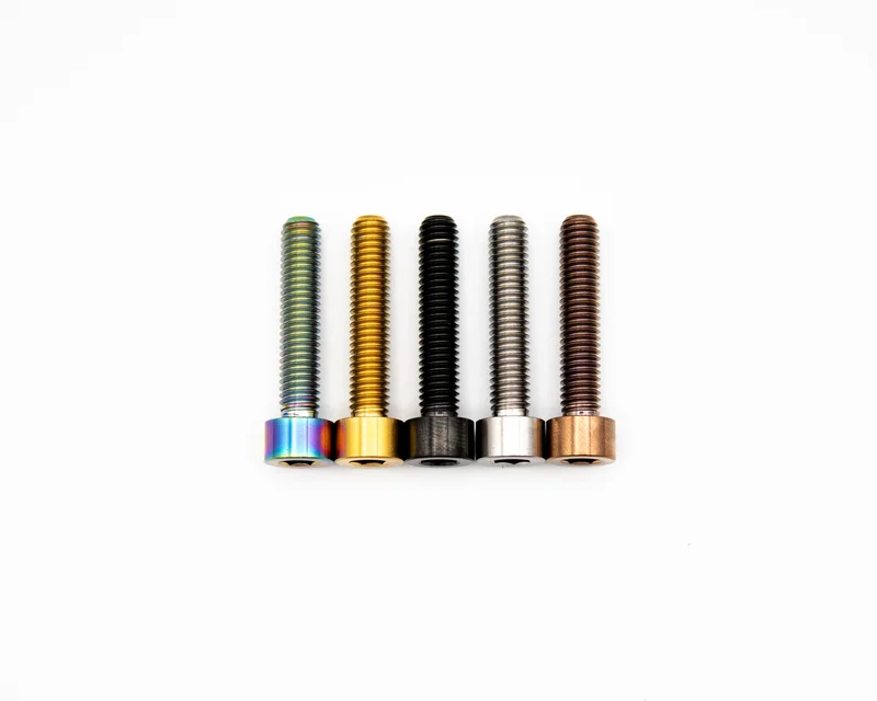 M6x30mm - Capped Head - Titanium Rainbow Oil Slick