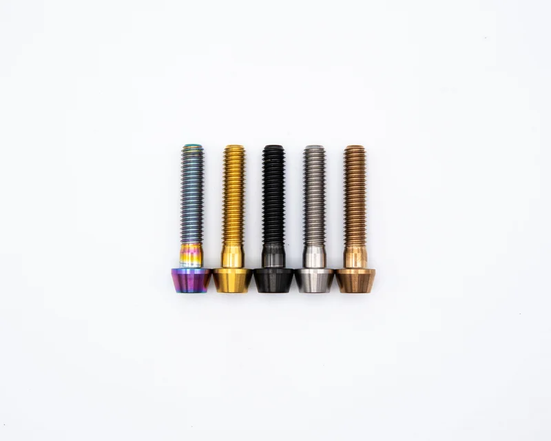M6x30mm - Tapered Head - Titanium Rainbow Oil Slick