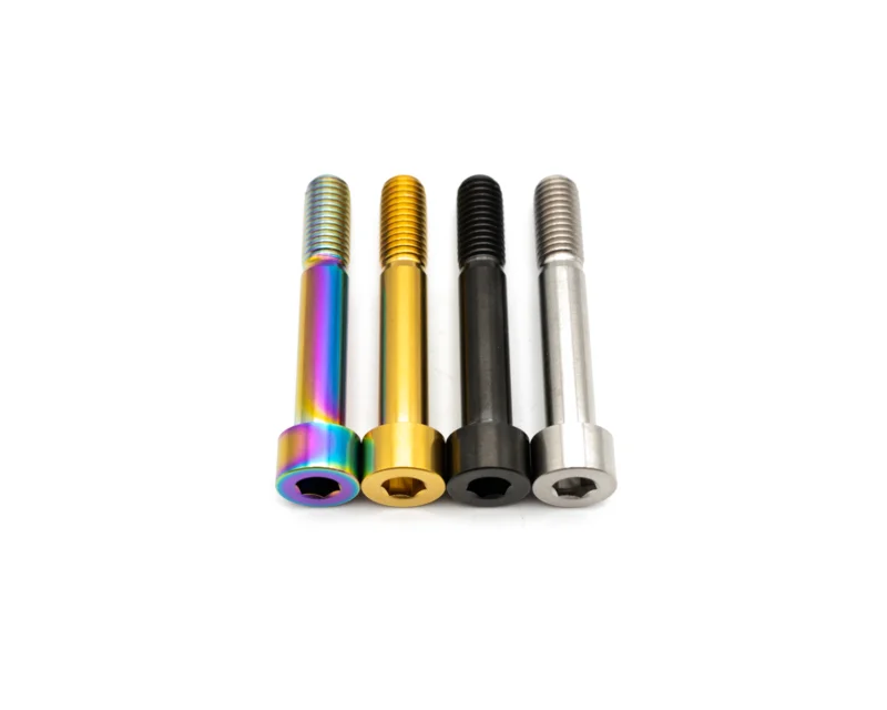 M8x50mm Santa Cruz Titanium Shock Bolt Rainbow Oil Slick