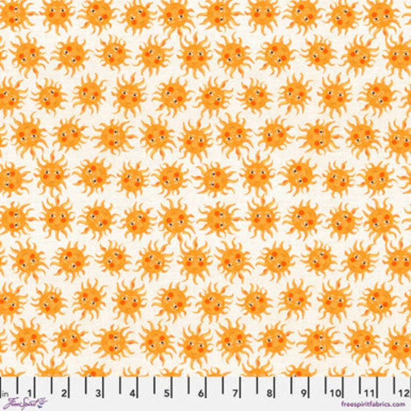 MAGIC FRIENDS: Sunny Daze-Ivory (1/4 Yard)