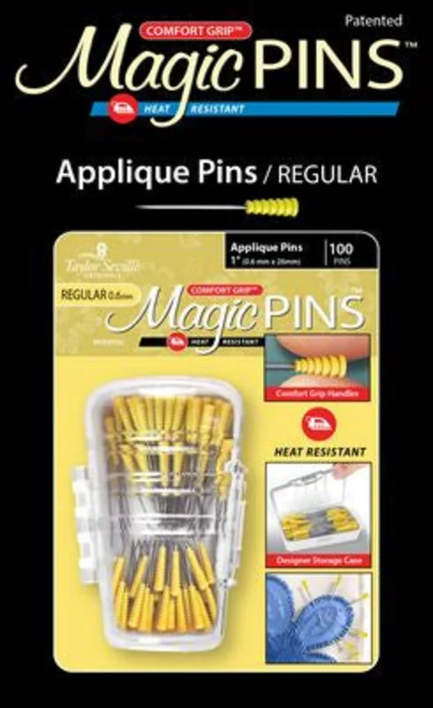 MAGIC PINS: Applique-Regular 1" (100pc)