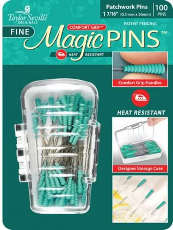 MAGIC PINS: Patchwork-Fine 1-7/16" (100pc)