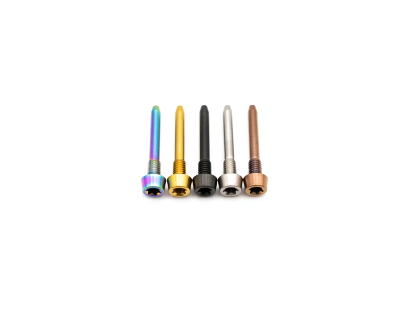 Magura Brake Pad Retaining Axle Titanium Bolt Rainbow Oil Slick