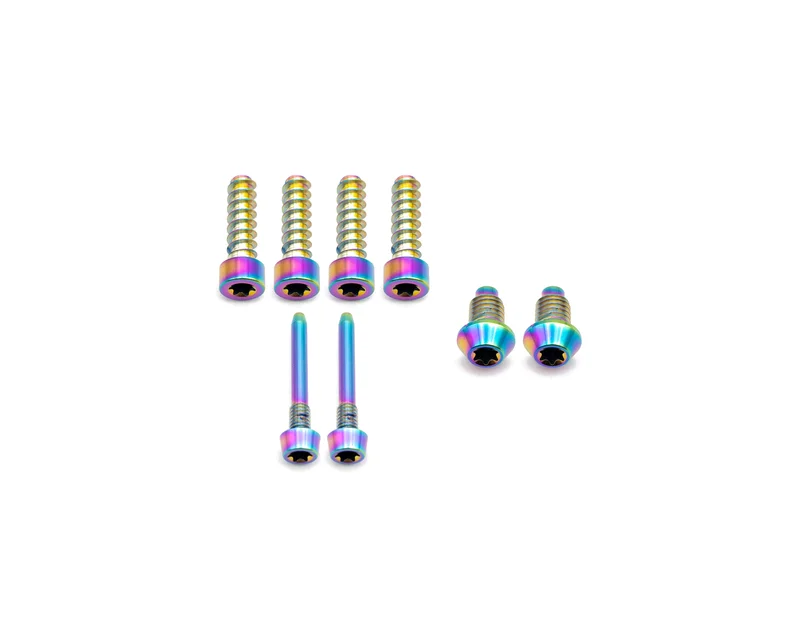Magura MT Sport Titanium Bolt Kit Rainbow Oil Slick