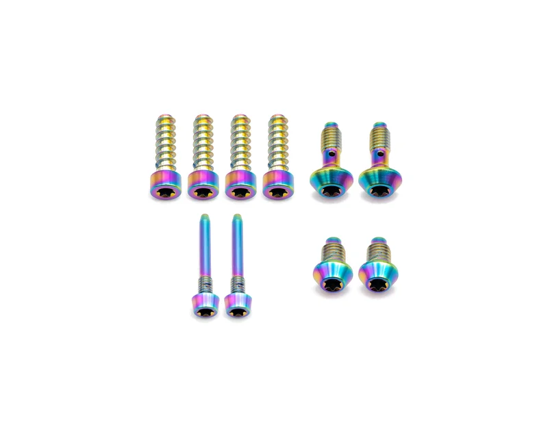 Magura MT8 Titanium Bolt Kit Rainbow Oil Slick
