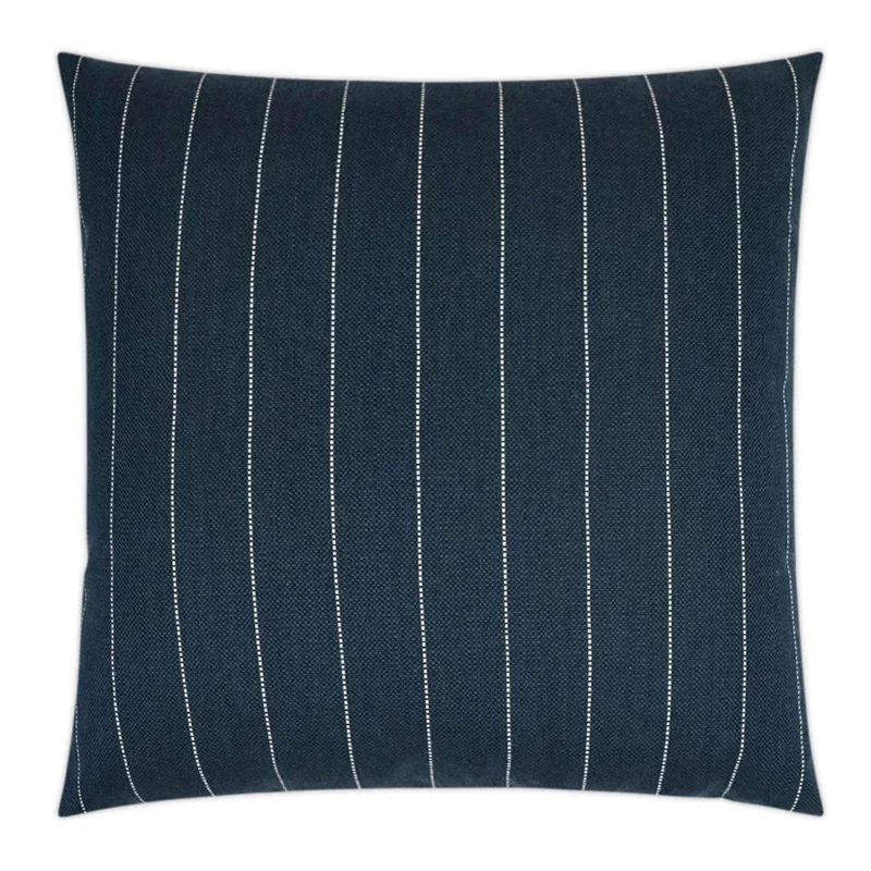 Malibu Indoor/Outdoor Pillow, Indigo 22" x 22"