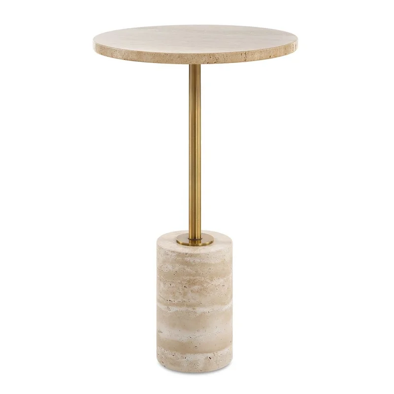 Malya Accent Table, 14"Dia x 24"H