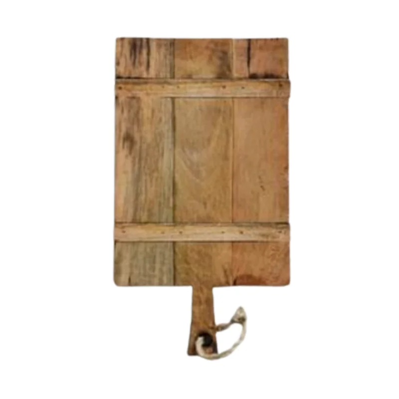 Mango Wood Cheese Board W/ Rope