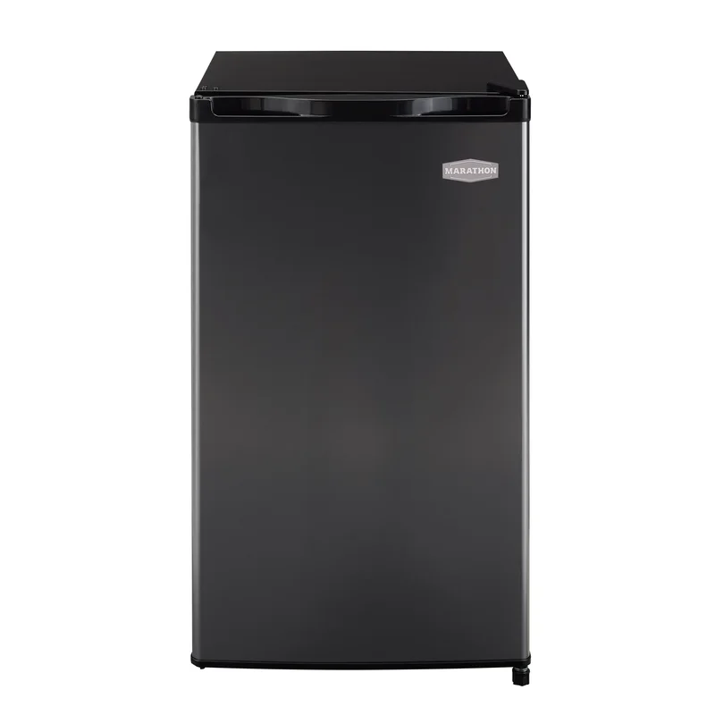 Marathon - 19.7 Inch 4.4 cu. ft Mini Fridge Refrigerator in Black Stainless - MAR46BLS Black Stainless