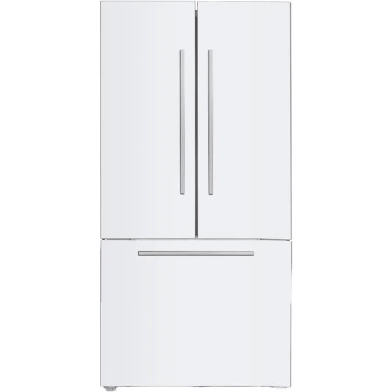 Marathon - 35.94 Inch 20.8 cu. ft French Door Refrigerator in White - MFF208WFD White