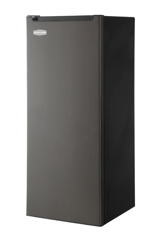Marathon - 6.5 cu. Ft Upright Freezer in Black Stainless - MUF65BLS-2 Black Stainless