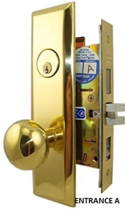 Marks USA New Yorker Series 7NY10 Mortise Lock Set 2-3/4"Backset