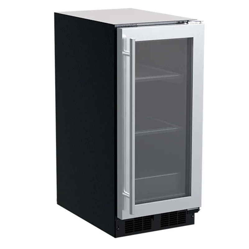 Marvel - 14.875 Inch 2.7 cu. ft Built In / Integrated Undercounter Refrigerator in Stainless - MLRE215-SG01A Stainless