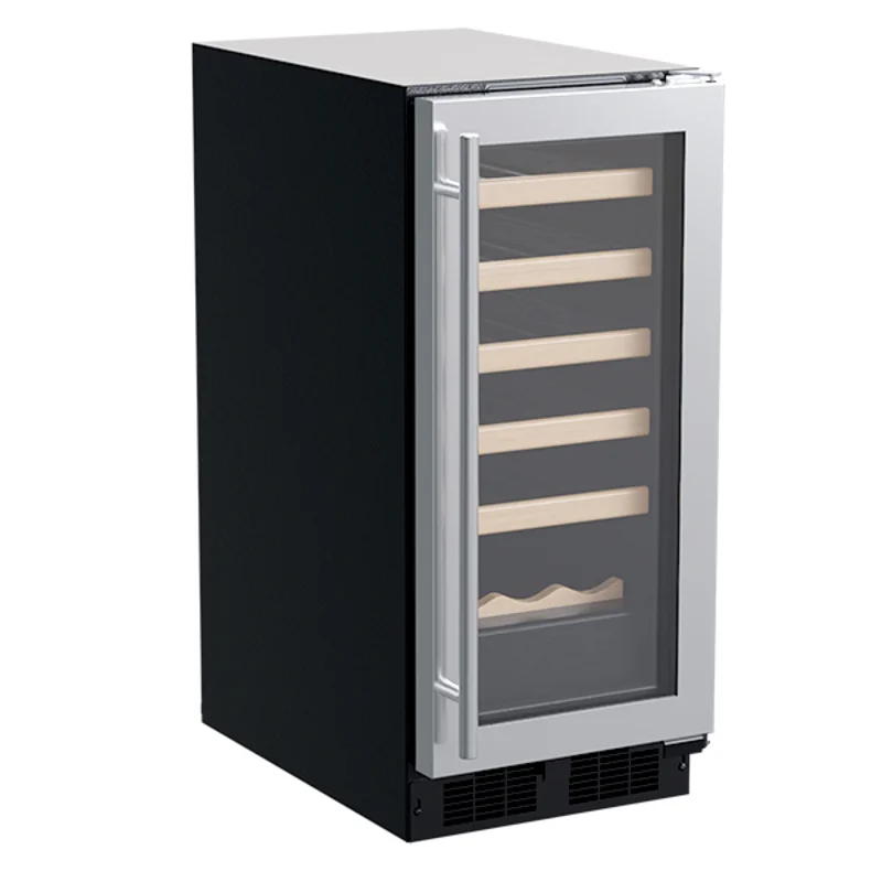 Marvel - 14.875 Inch 2.7 cu. ft Built In / Integrated Wine Fridge Refrigerator in Stainless - MLWC115-SG01A Stainless